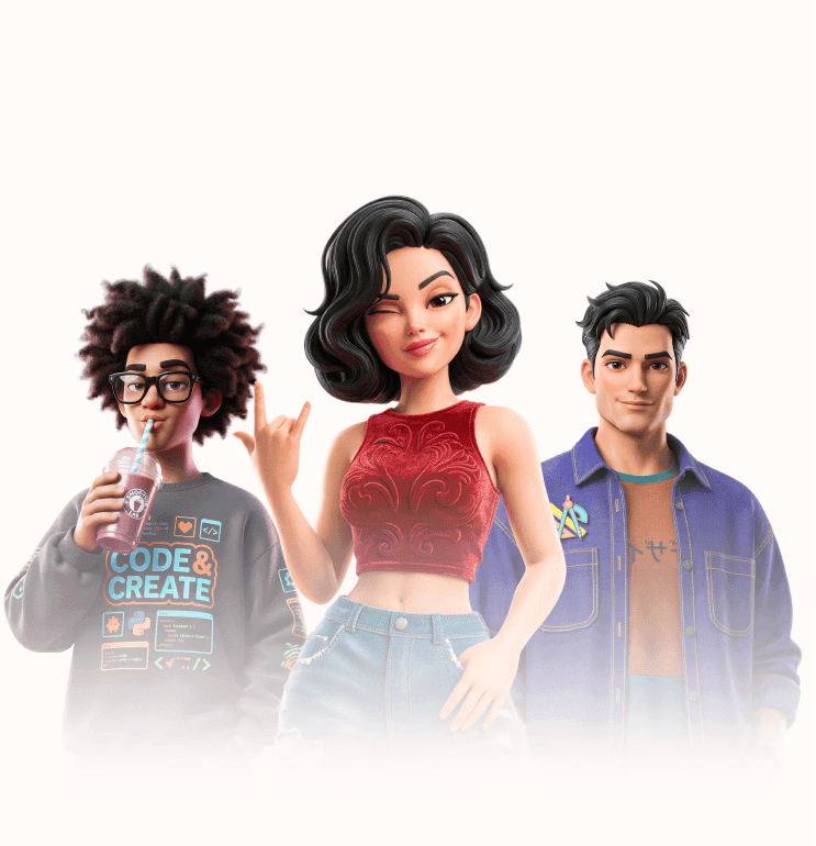 Diverse creators building their Supalink identity